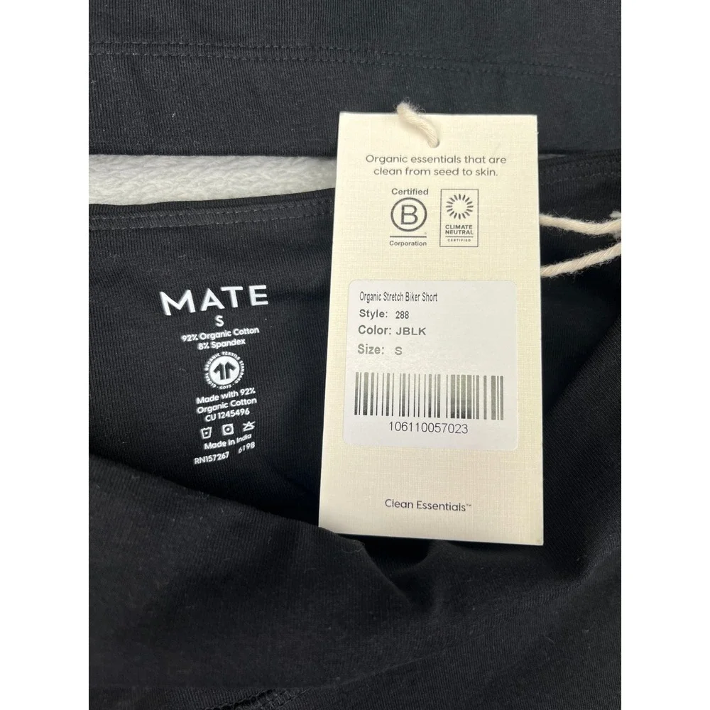 MATE The Label Organic Biker Shorts & Sports Bra Set Activewear Size S - Picture 3 of 12